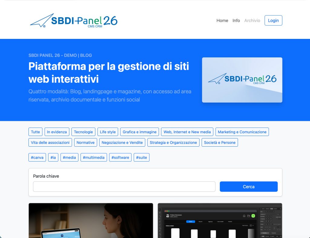 Template blog home